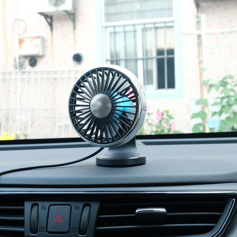 F301B Small Car Fan for Dashboard and Air Vent