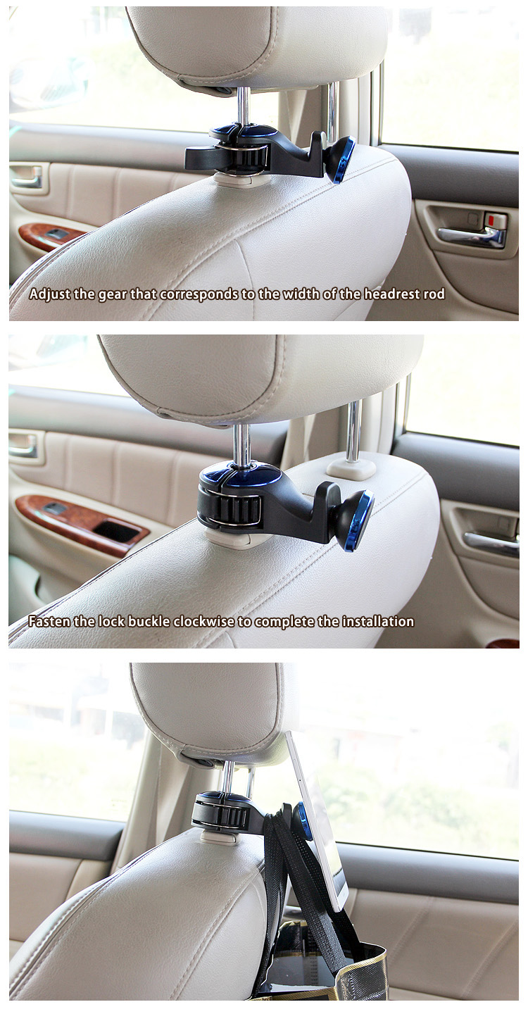 G03 Car Seat Hook Magnetic Phone Holder for Back Seat detail (7)kow