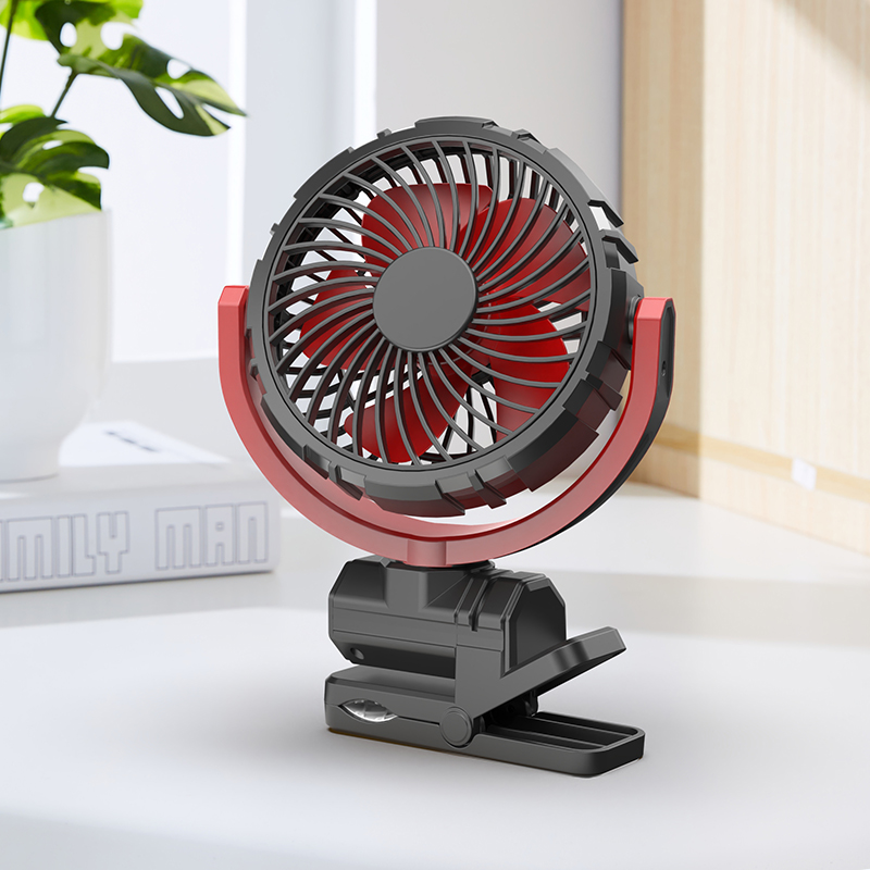 F7102 Clip On Mini Cordless Electric Fans for Travel Camping