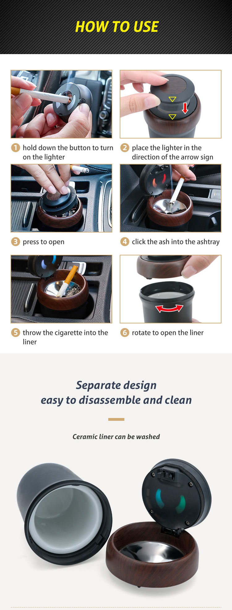 N17D Car Cigarette Ashtray with Lighter and LED detail (5)fnf