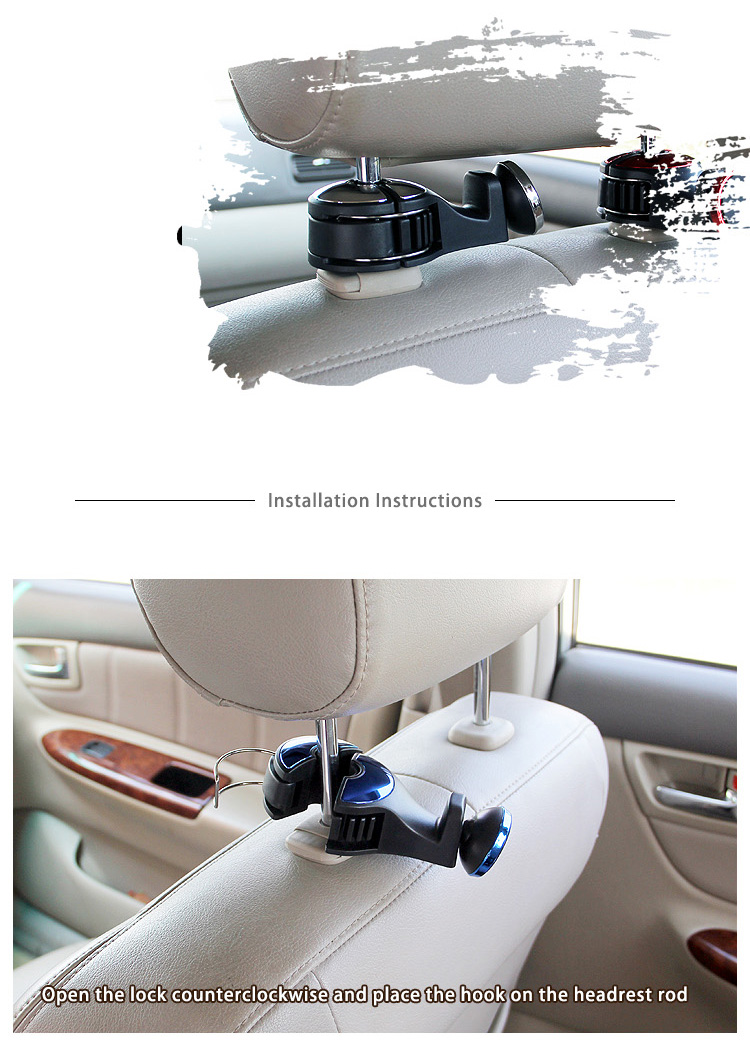 G03 Car Seat Hook Magnetic Phone Holder for Back Seat detail (6)pxh