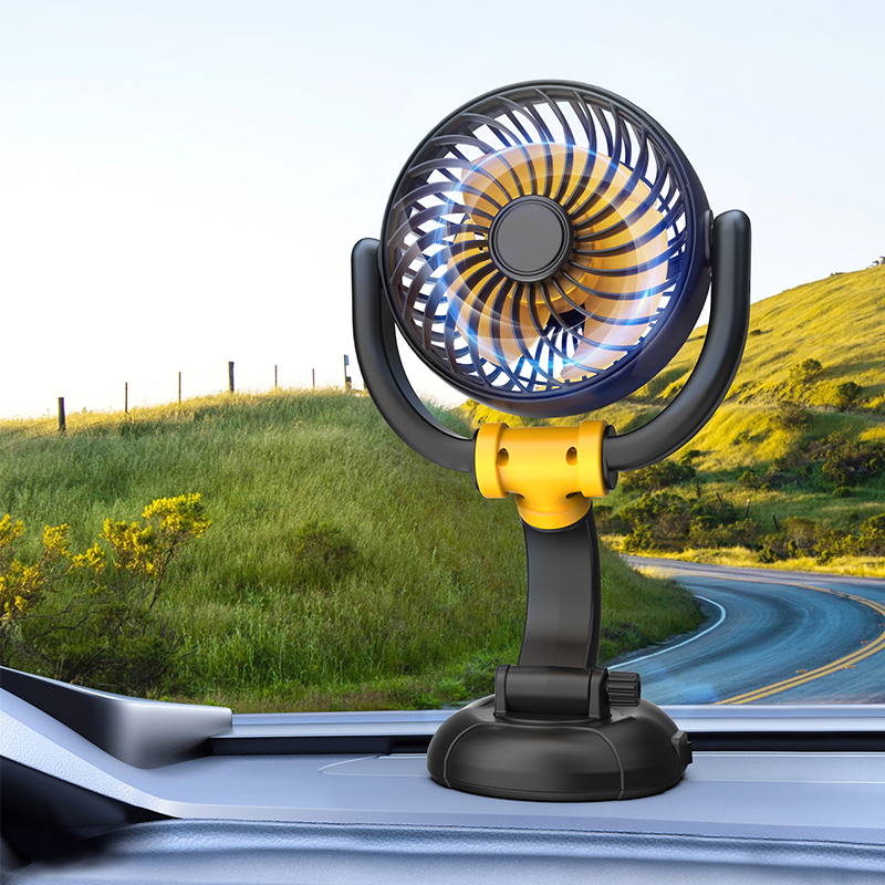 F5501 Upgraded Foldable Car Fan Brushless Motor