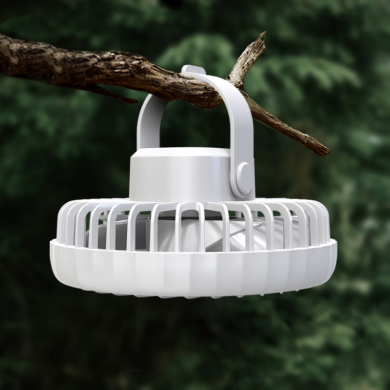 F810 6.5-Inches Portable Fan Outdoor Hanging Camping Electric Fan