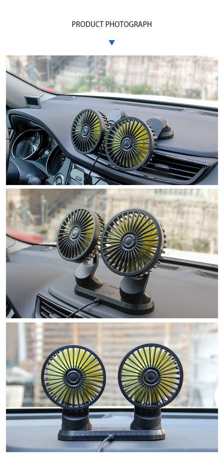 F404 Double Heads Car Fan Universal USB Powered detail (6)wg8