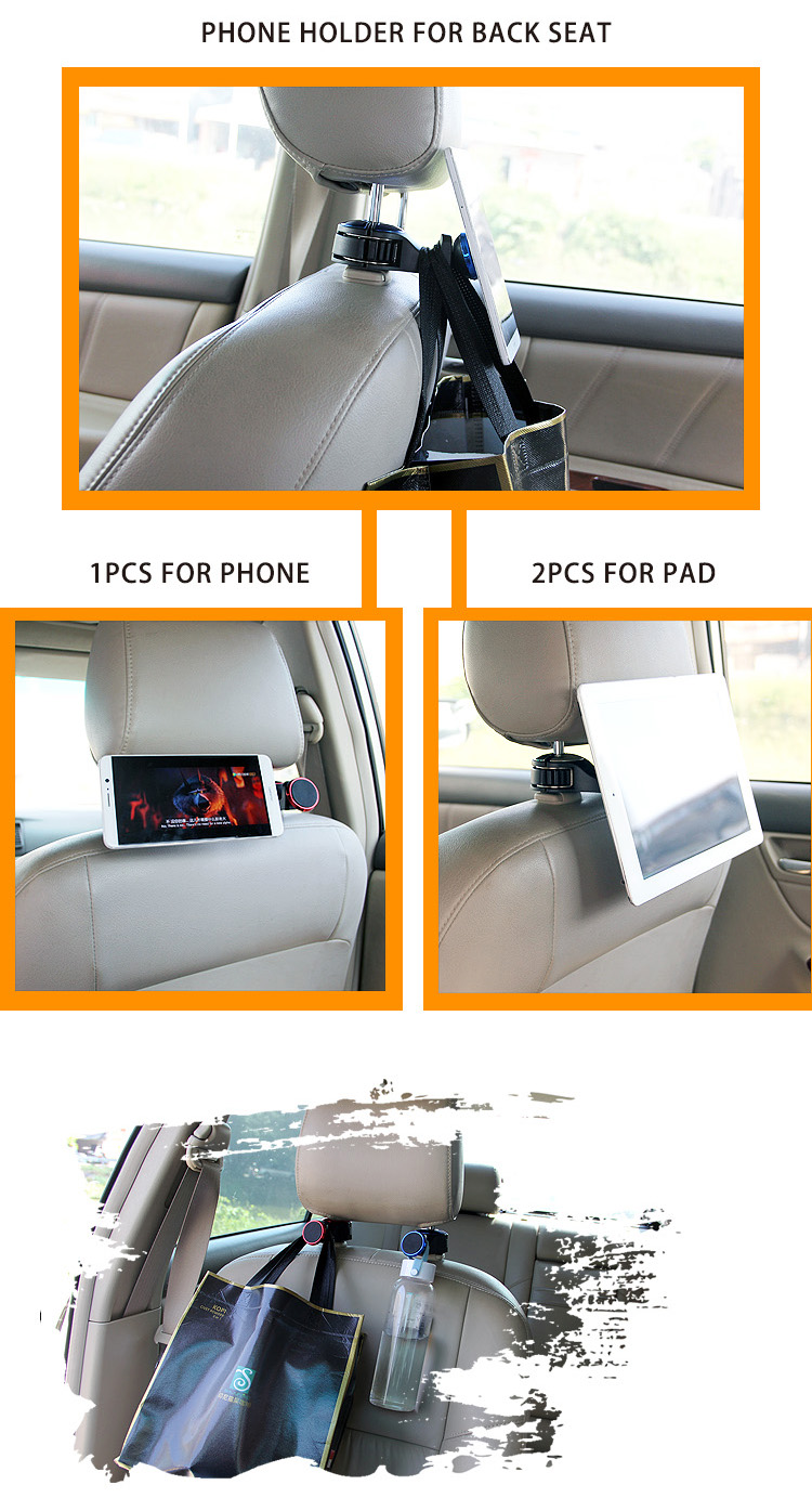 G03 Car Seat Hook Magnetic Phone Holder for Back Seat detail (5)g2s