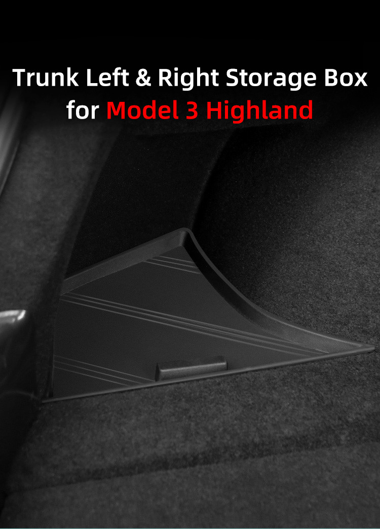 2-Pack Trunk Organizer for Tesla Model 3 Highland 2024 detail (1)0pz