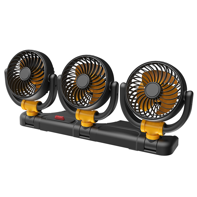Three Heads Car Fan Vehicle Automotive Cooling Fan F4505
