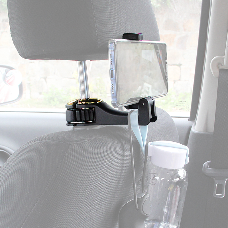 G02 Upgraded Car Seat Headrest Hook for Purse Phone Holder