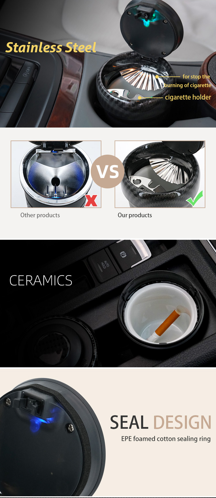 N17A Car Ashtray with LED detail (5)u4z