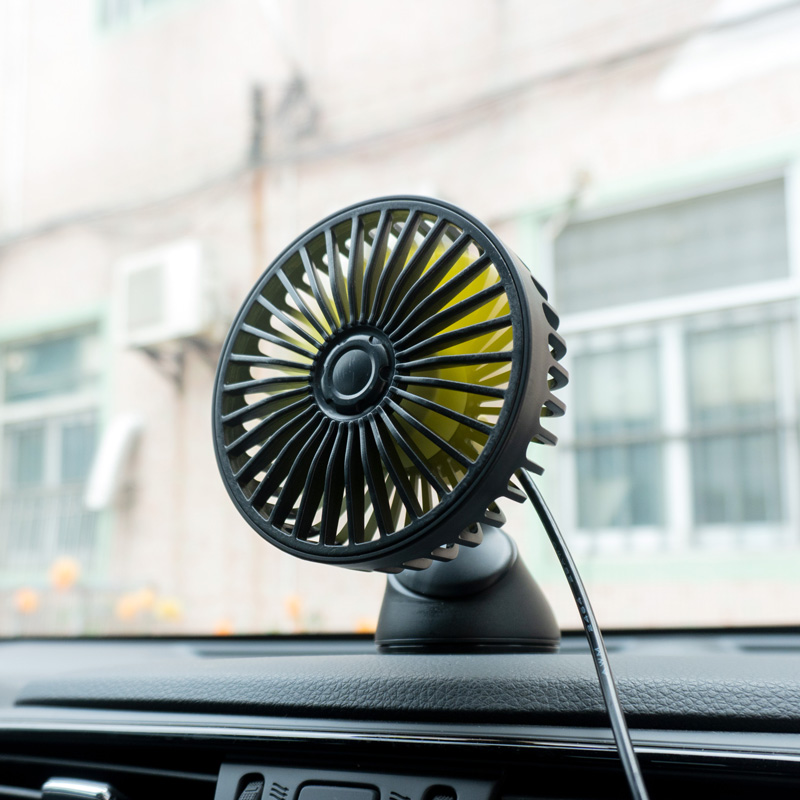 F403 Suction Cup Car Fan 4 Inches