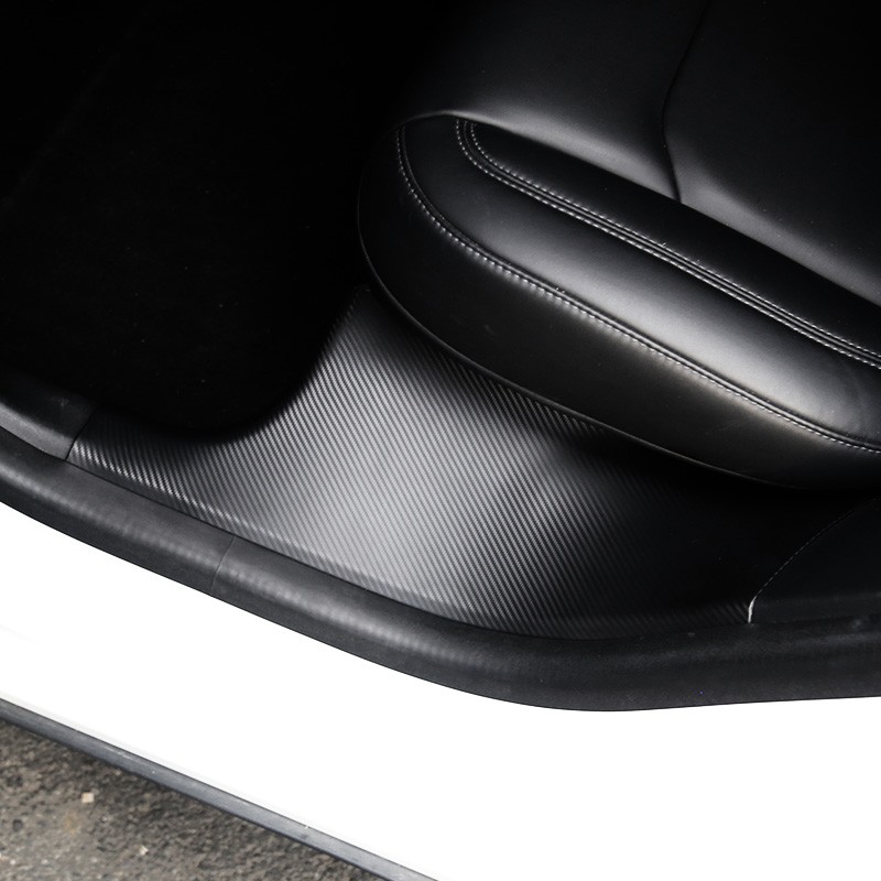3D Carbon Rear Door Protector Strip - 2 Pack Fit Tesla Model Y TSL80151
