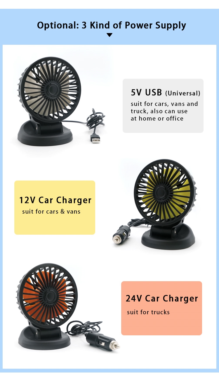 F409 4 Inches Powerful Mini Fan for Car detail (3)efo