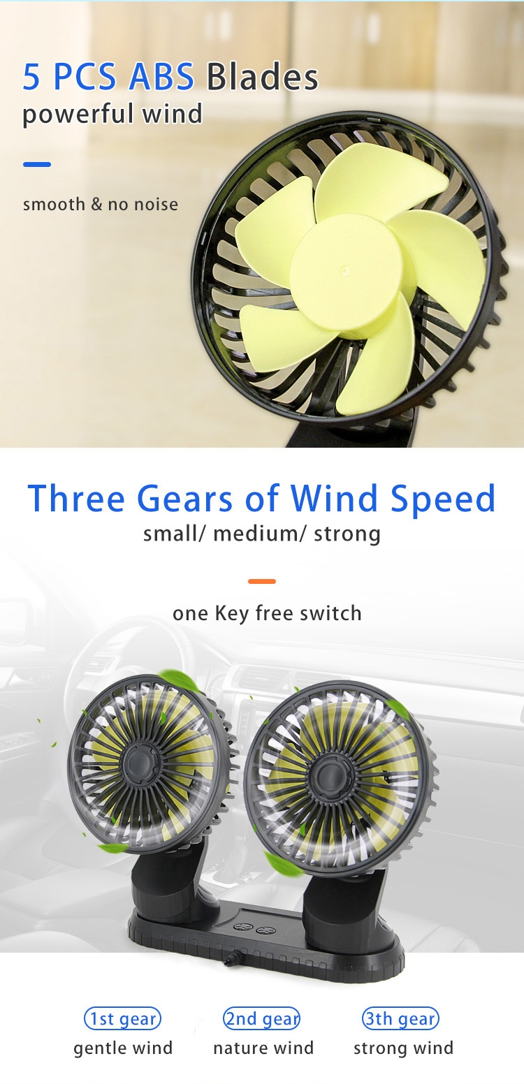 F404 Double Heads Car Fan Universal USB Powered detail (3)sgb
