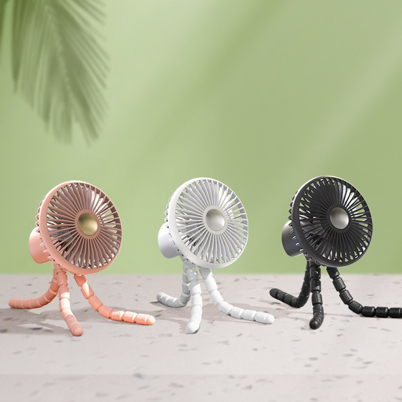 F510 Oscillating Octopus Tripod Stroller Fan